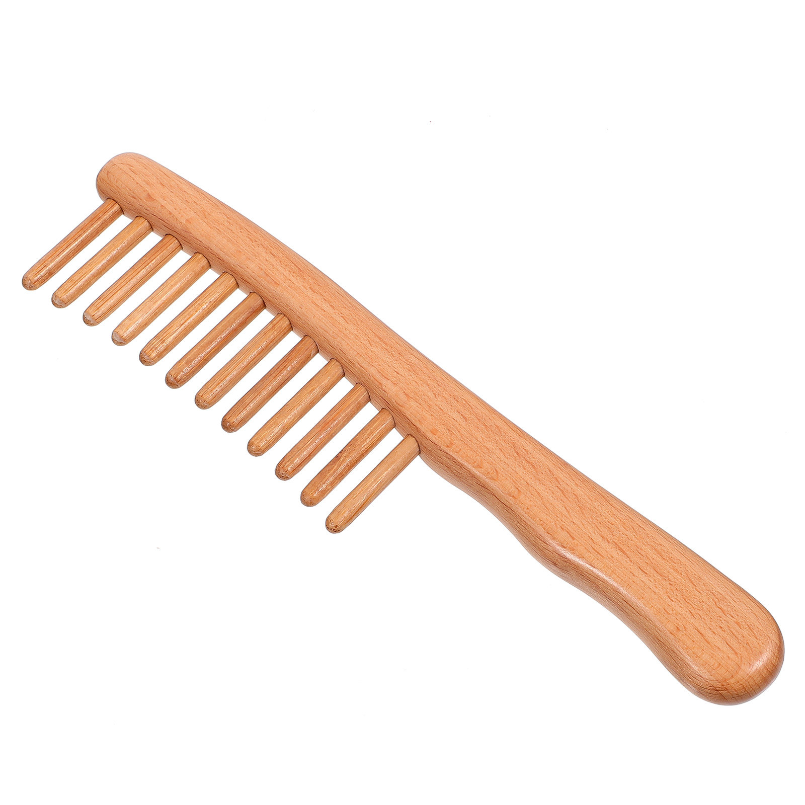 1Pcs Polished Natural Wood Mas - огляд і ціна Hair Care Naturally