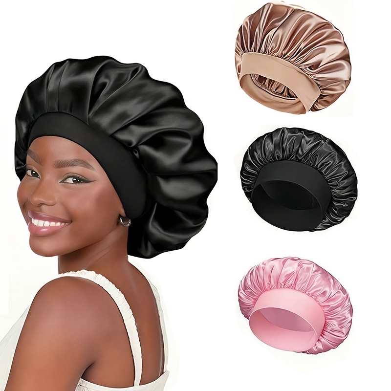 House Hair Care - Soft Satin Solid-color Sleep Cap, Neutral