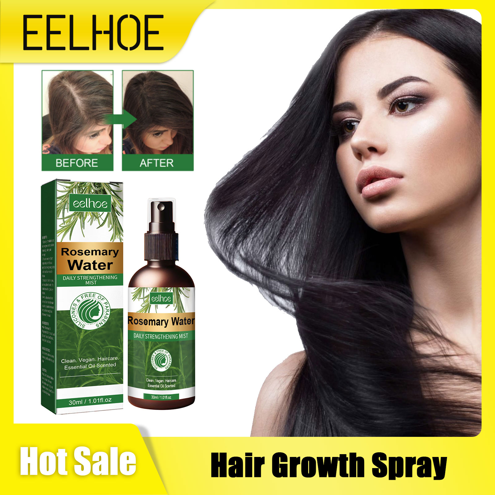 Hair Care Naturally - Rosemary Spray for Hair Nourishing Scalp