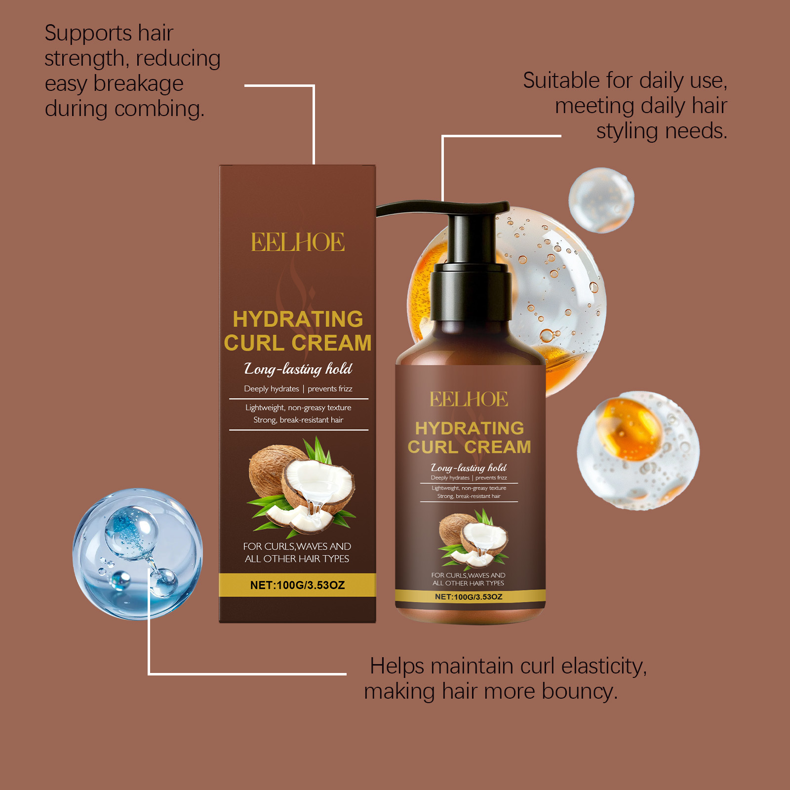 Curl Styling Cream for Wavy an - огляд і ціна Hair Care Naturally