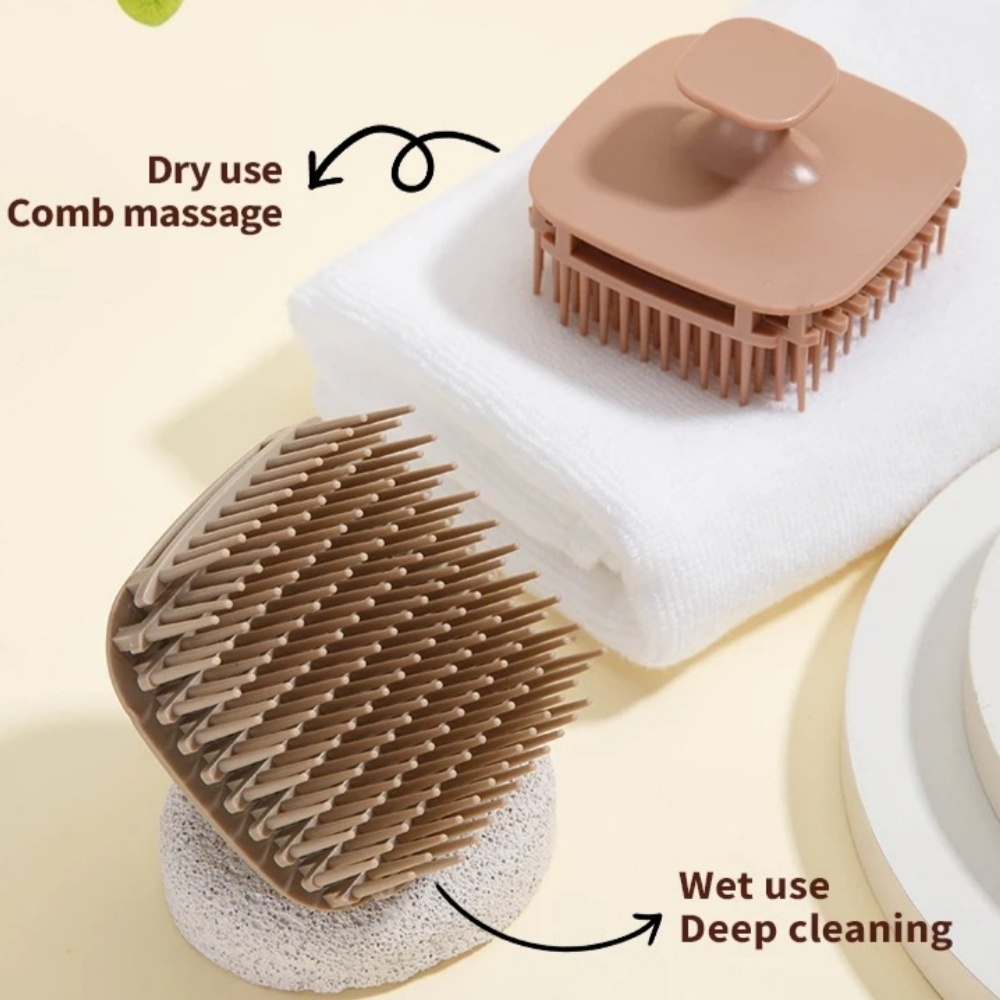 1pcs Square Shampoo Brush Head - огляд і ціна Scalp Scrub Exfoliant