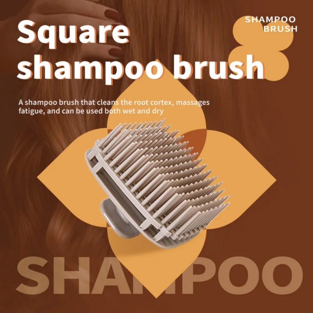 1pcs Square Shampoo Brush Head - огляд і ціна Scalp Scrub Exfoliant