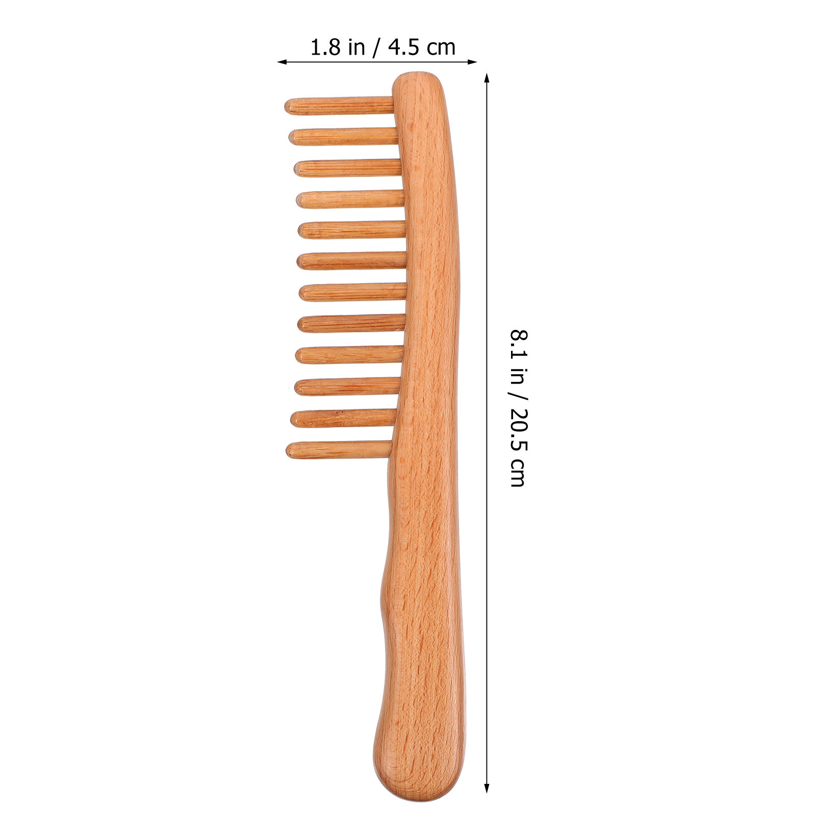 1Pcs Polished Natural Wood Mas - огляд і ціна Hair Care Naturally