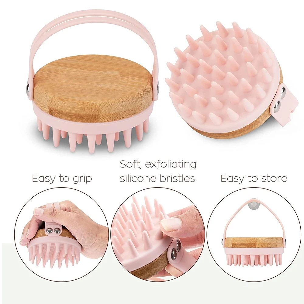 New Scalp Massager Shampoo Bru - огляд і ціна Bamboo Hair Brush