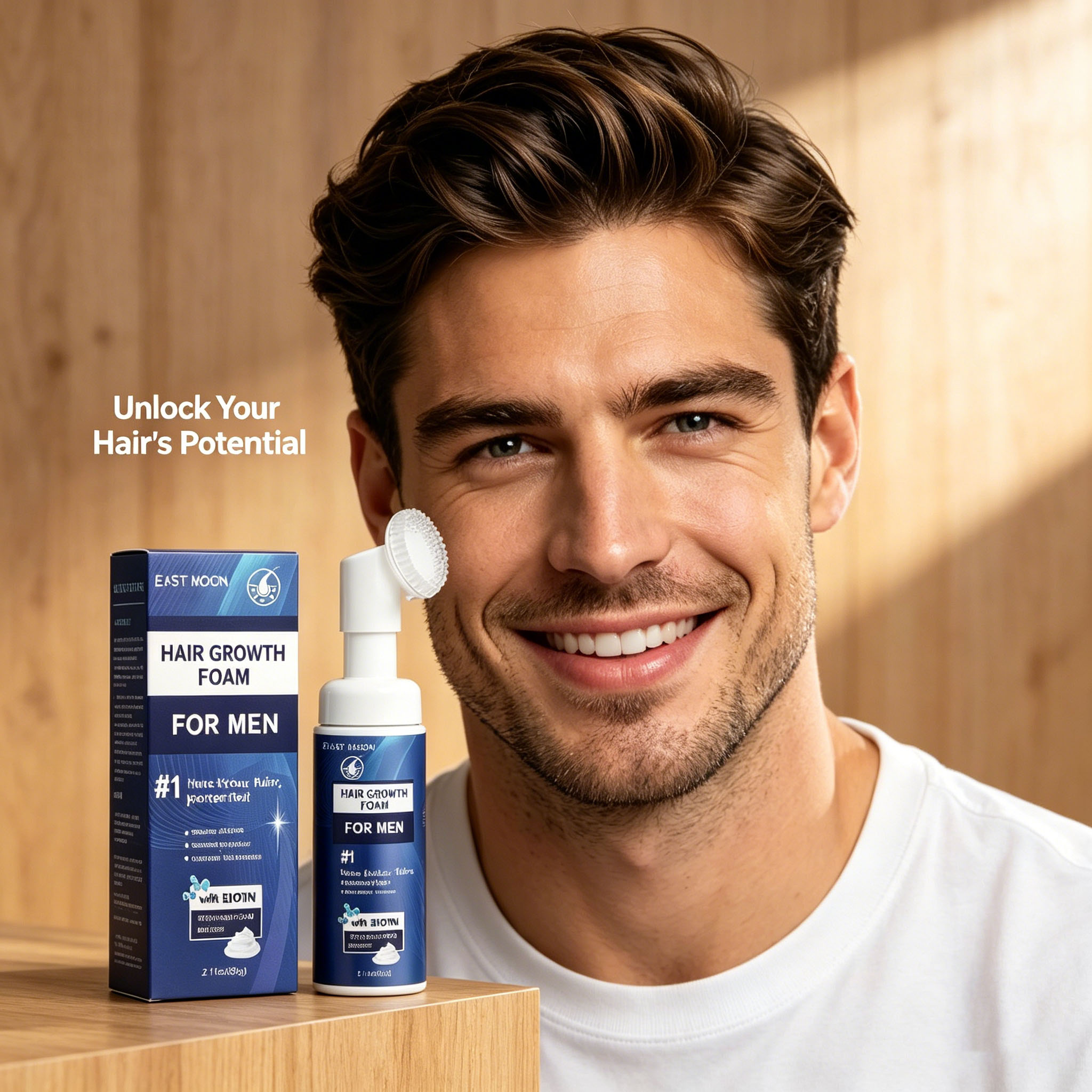 Hair Growth Foam Silicone Brus - огляд і ціна Hair Care Naturally