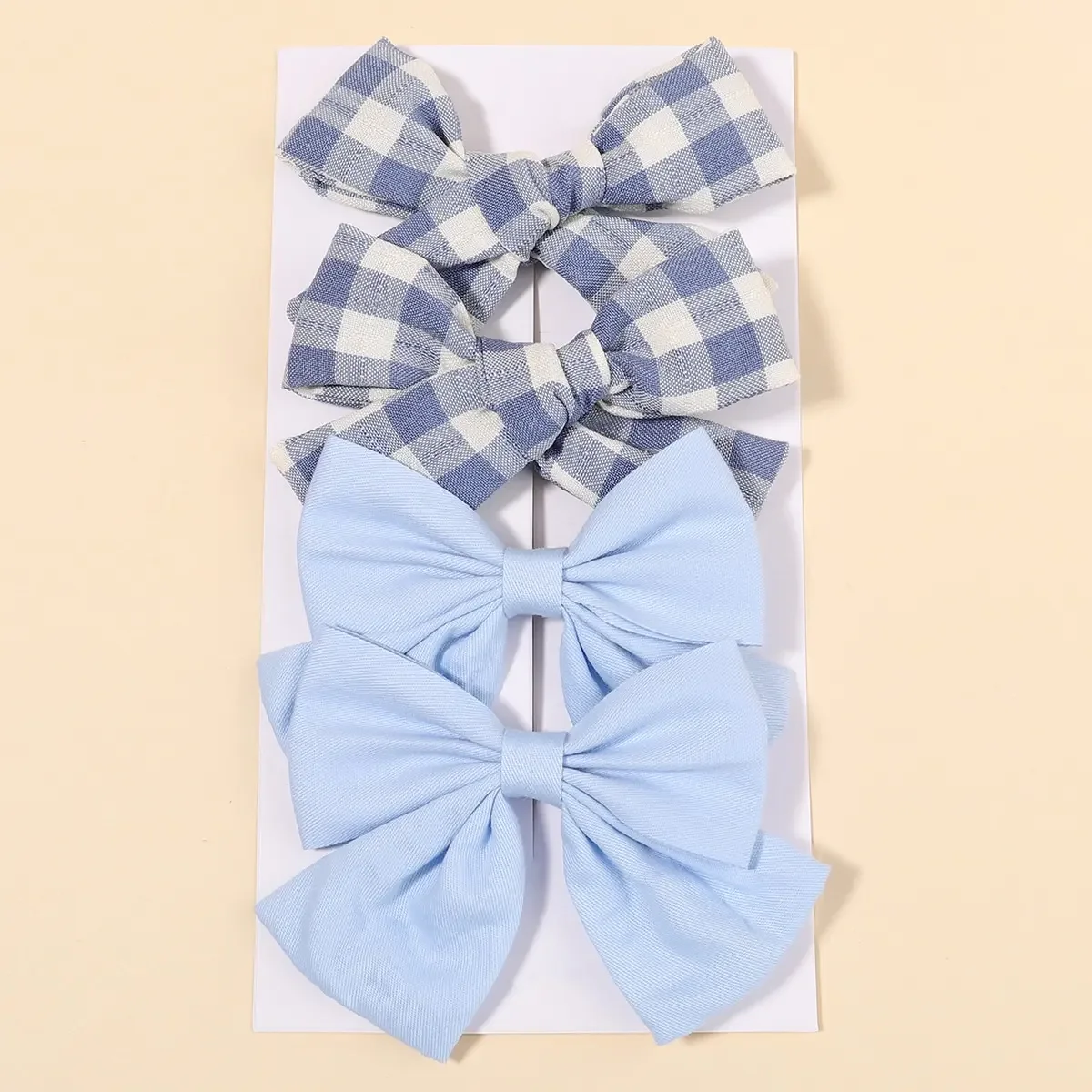 4Pcs/Set Cute Plaid Bow Hair C - огляд і ціна Hair Care For Baby
