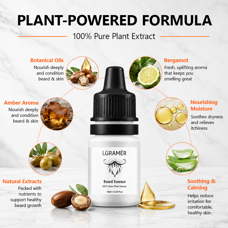 Men's Beard Growth Serum Nouri - огляд і ціна Hair Care Tonic