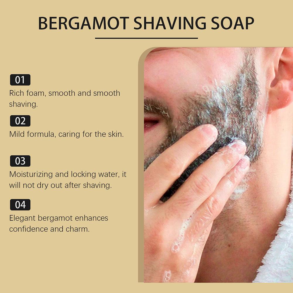 Bergamot Shaving Soap for Men  - огляд і ціна Hair Care For Men