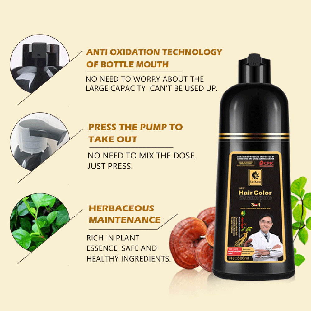 3 In 1 Instant Coloring Shampo - огляд і ціна Hair Care Tonic